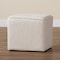 Baxton Studio Isaiah Modern and Contemporary Ivory Boucle Upholstered Ottoman 220-12871-ZORO - alternate 5